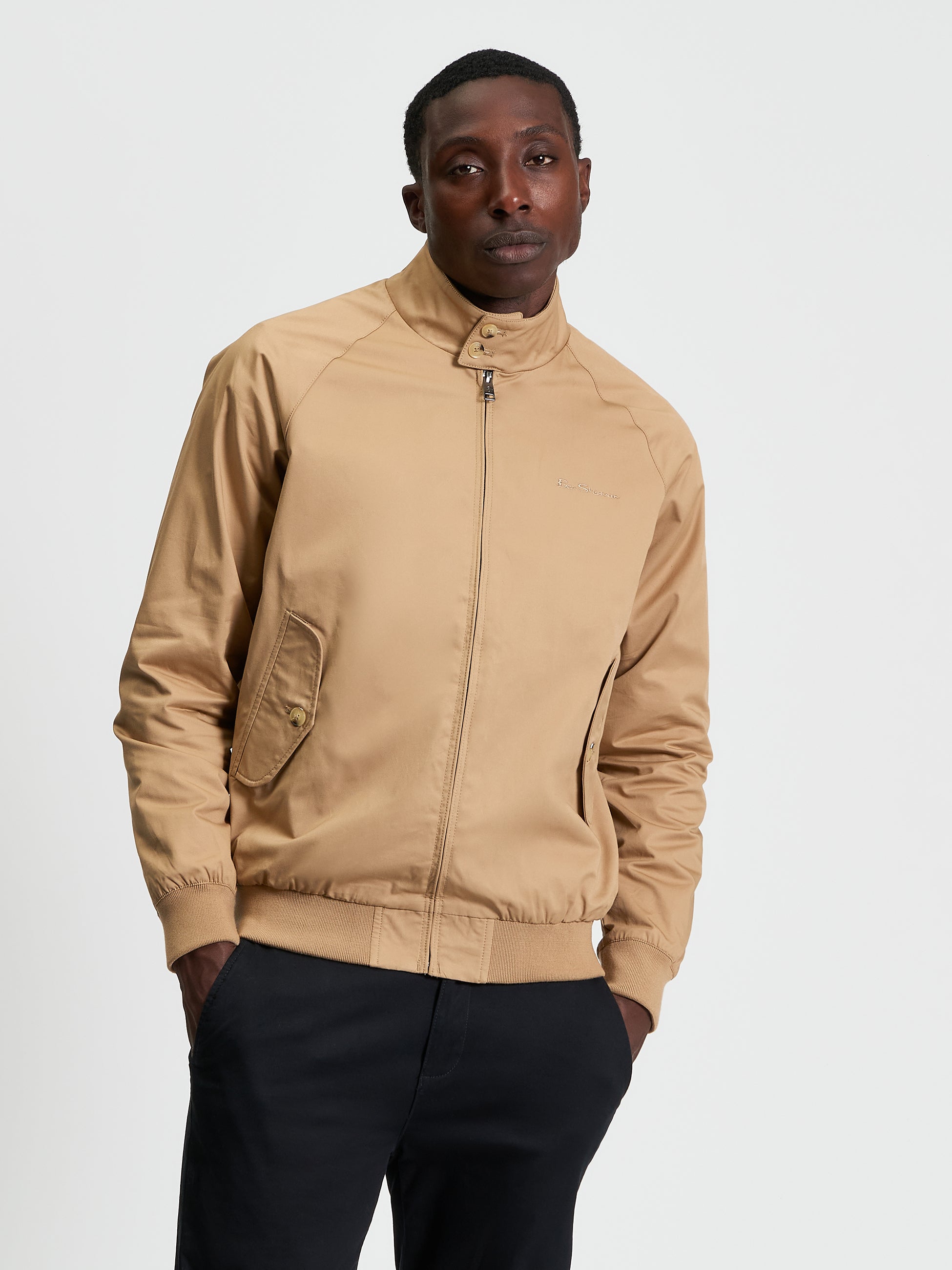 Bomber Jacket Harrington Tan Beige
