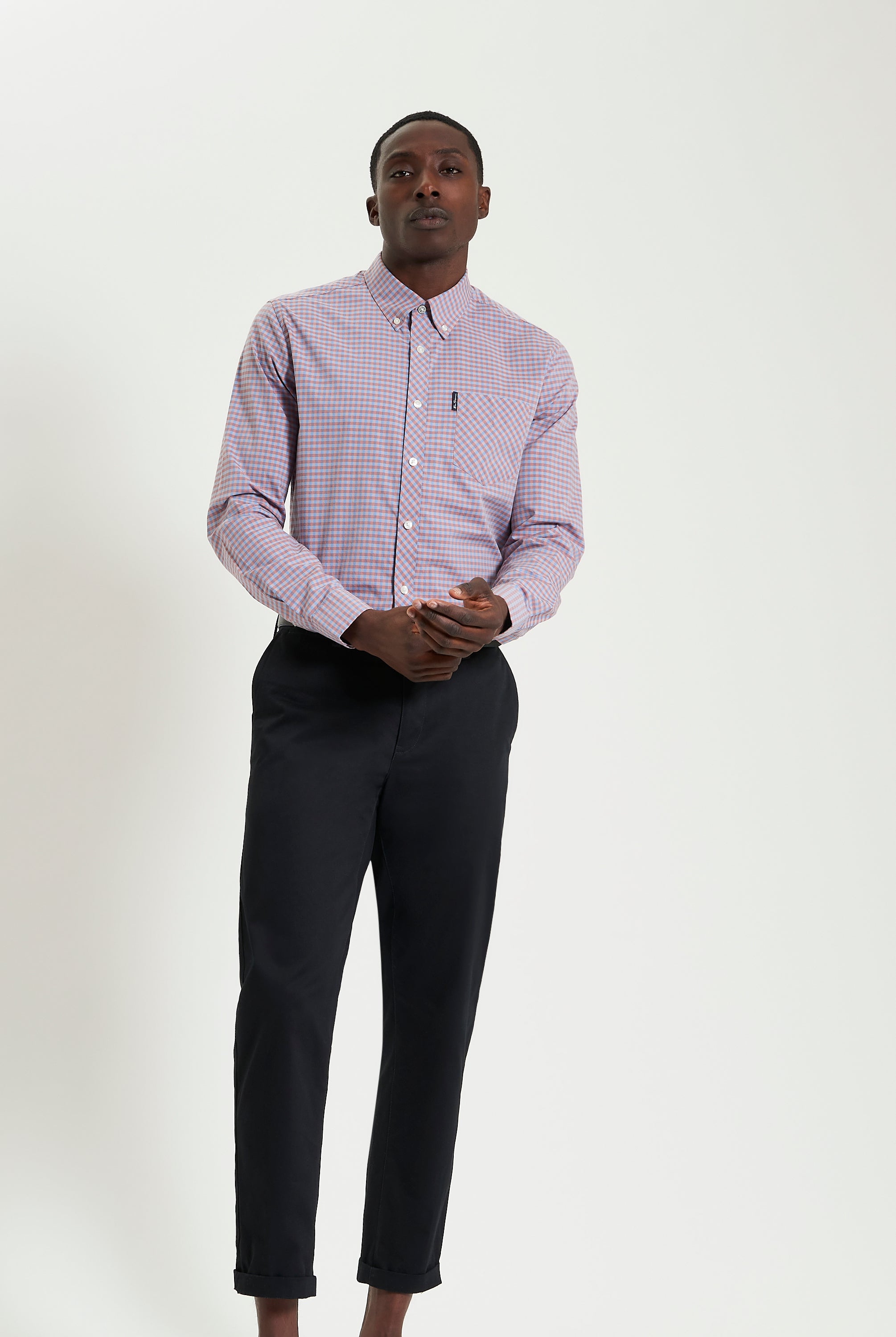Signature Gingham Long Sleeve Shirt – Crafted from organic cotton with vibrant checks and a refined regular fit.