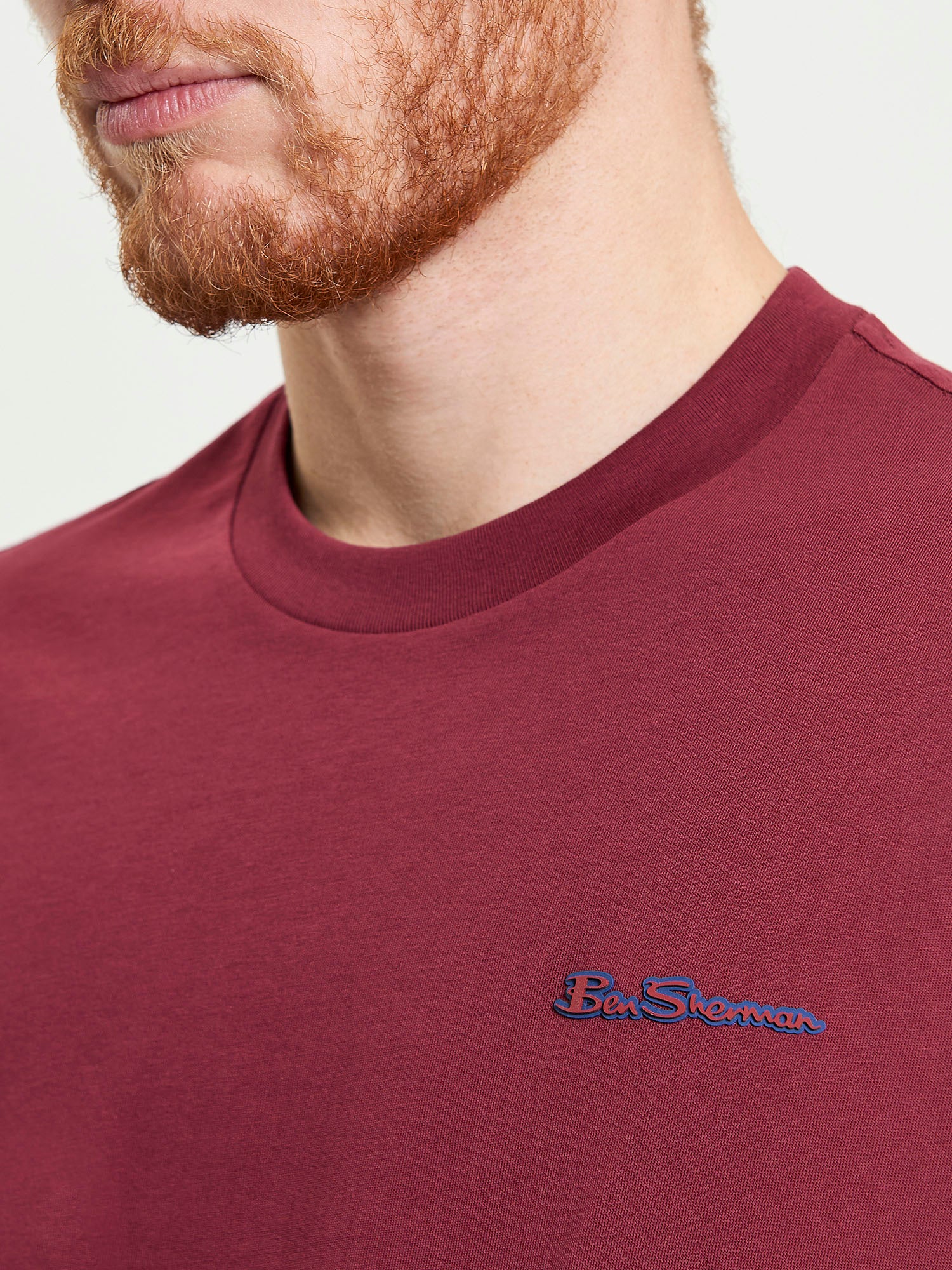 Signature Tee – Burgundy – Front view