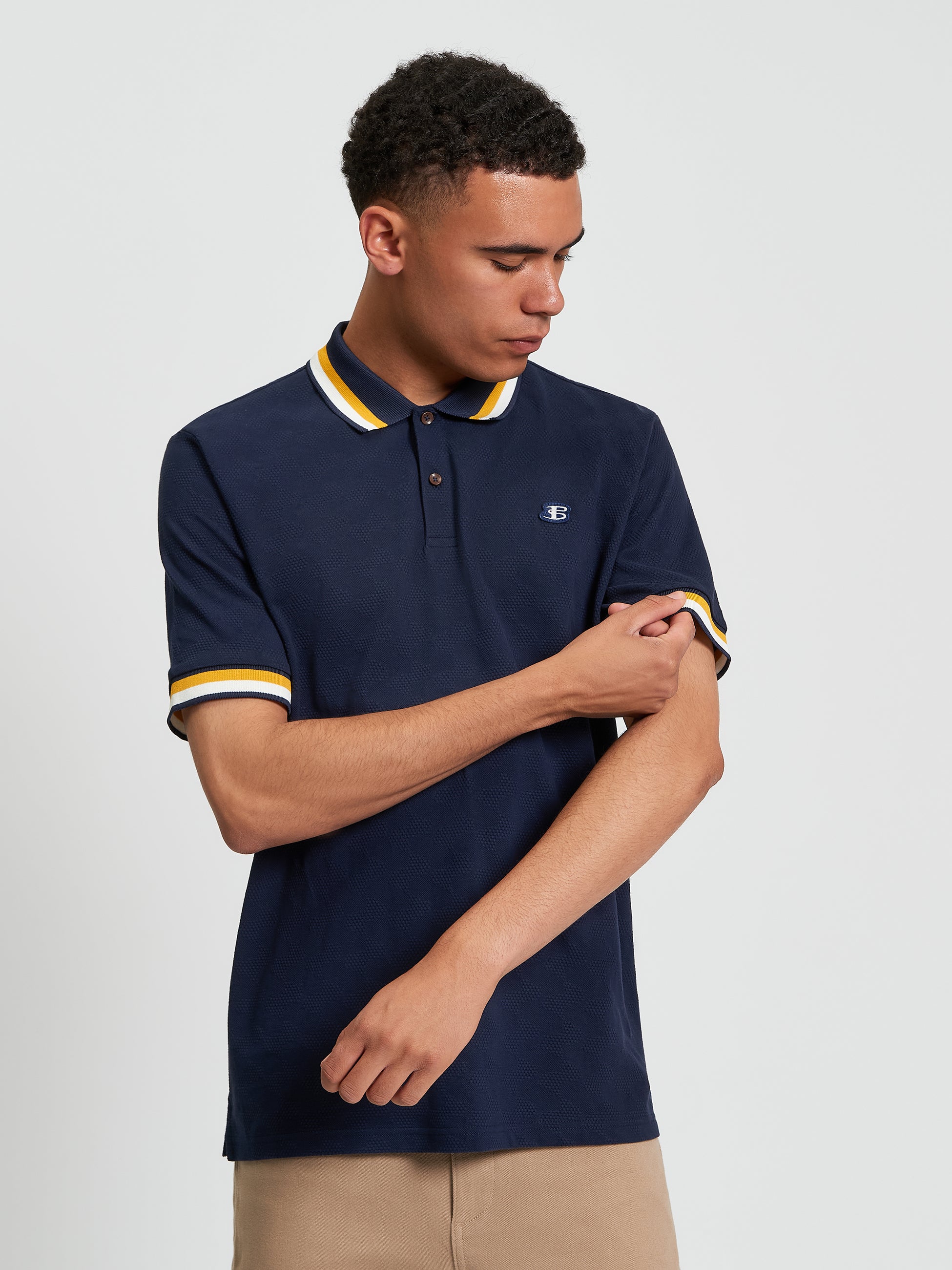 Fabric Interest polo Navy