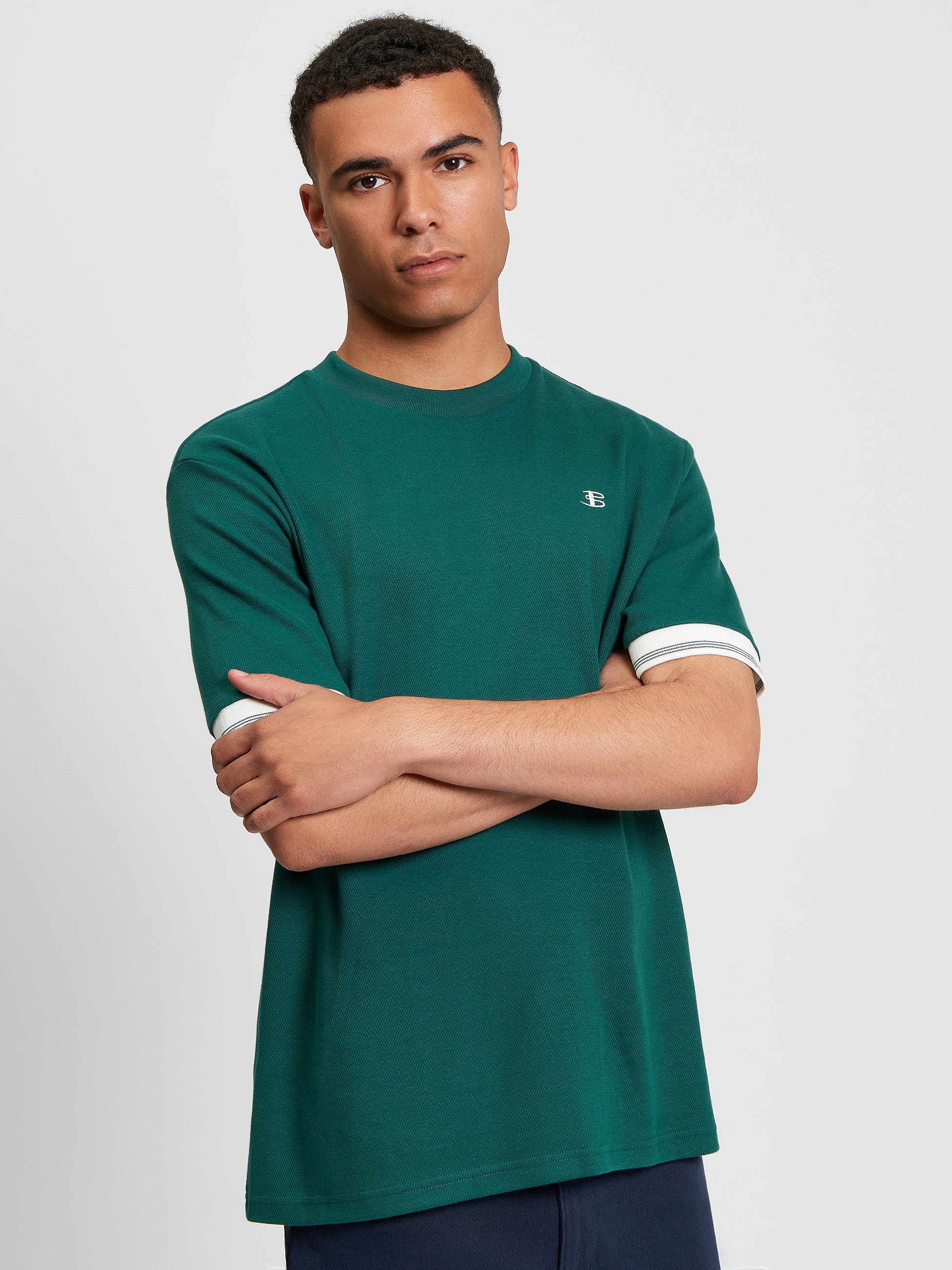 Textured T-Shirt Green
