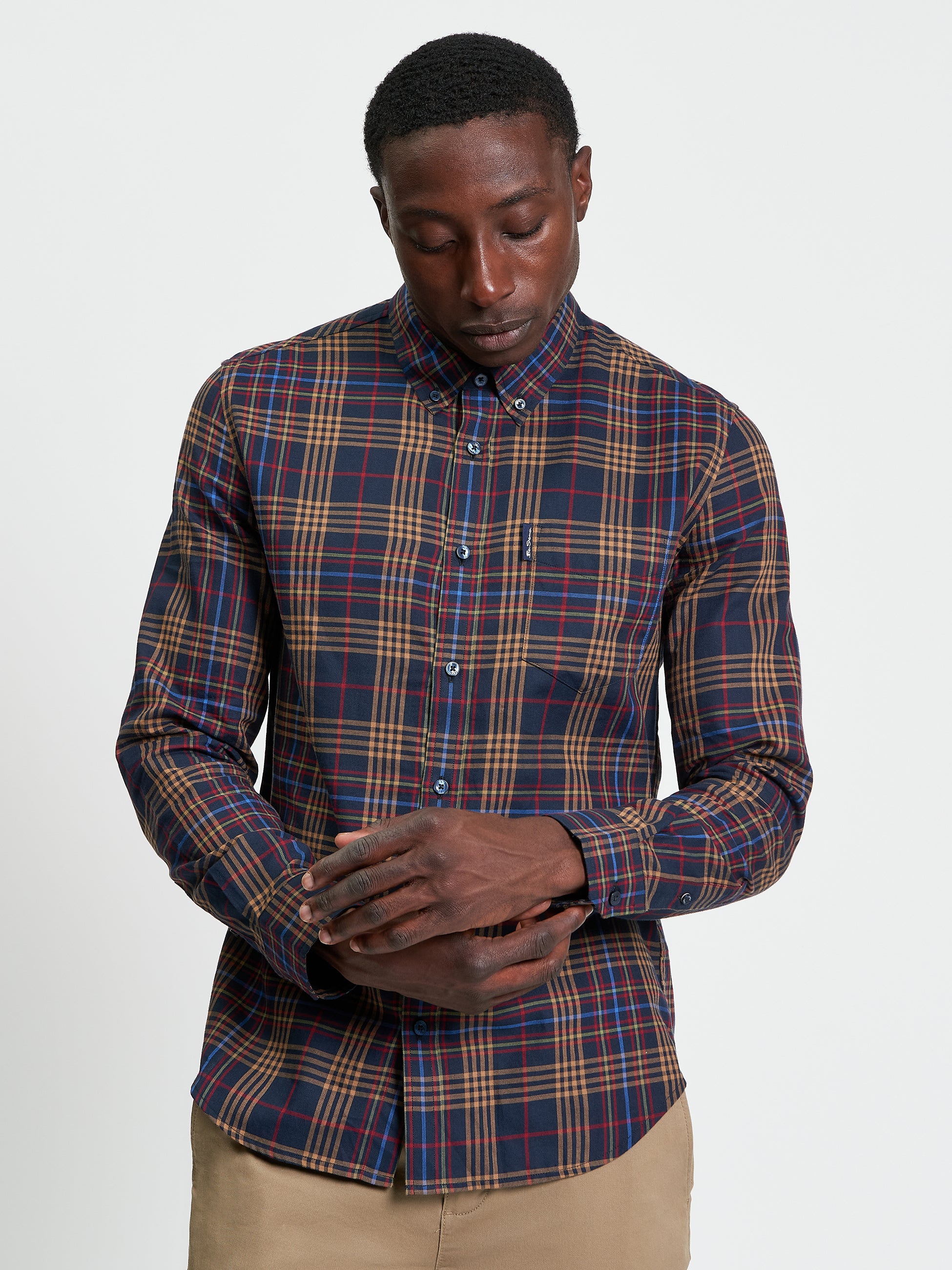 Multi Check - Dark Navy - Front