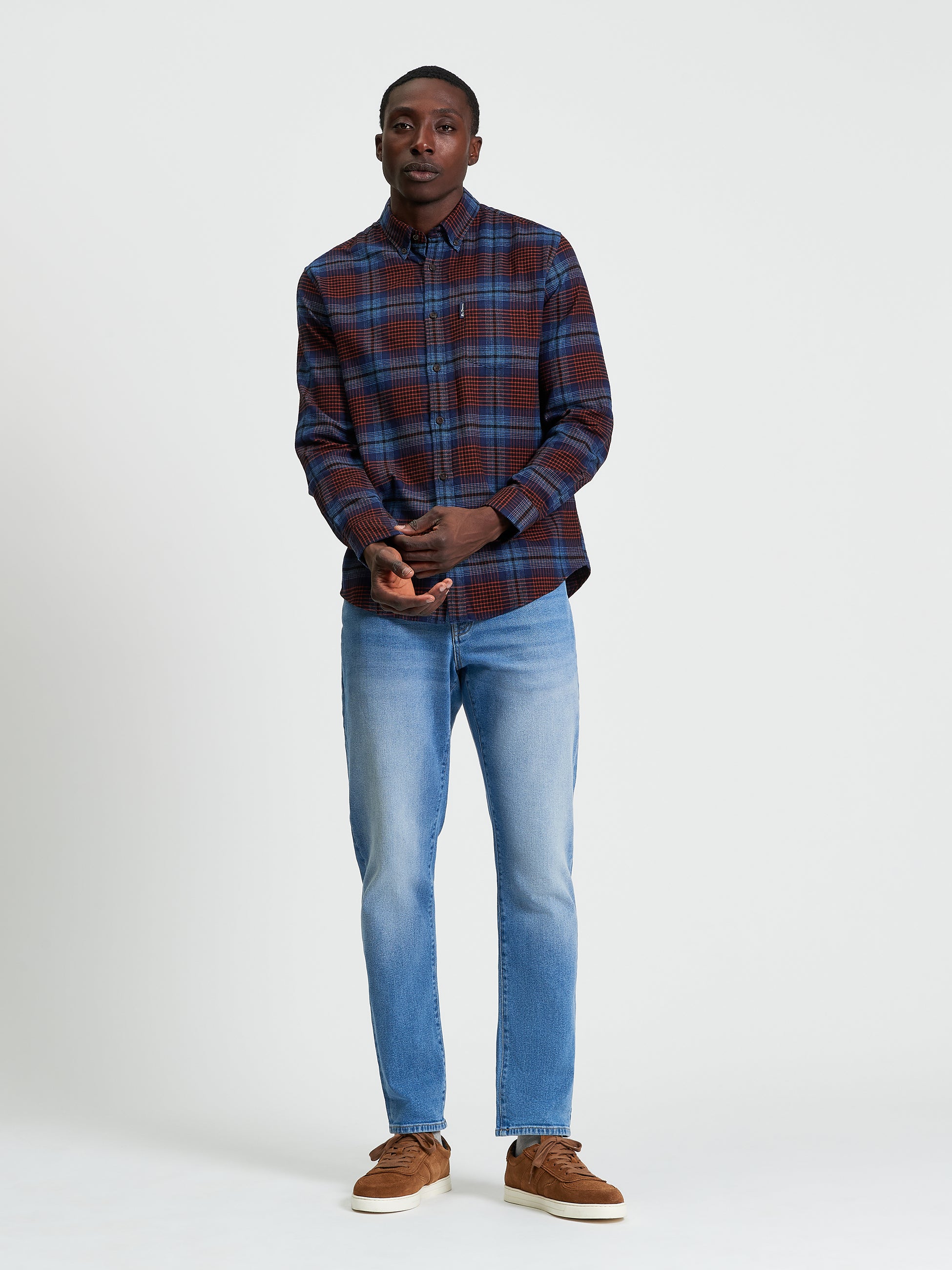 Check Shirt Dark Navy