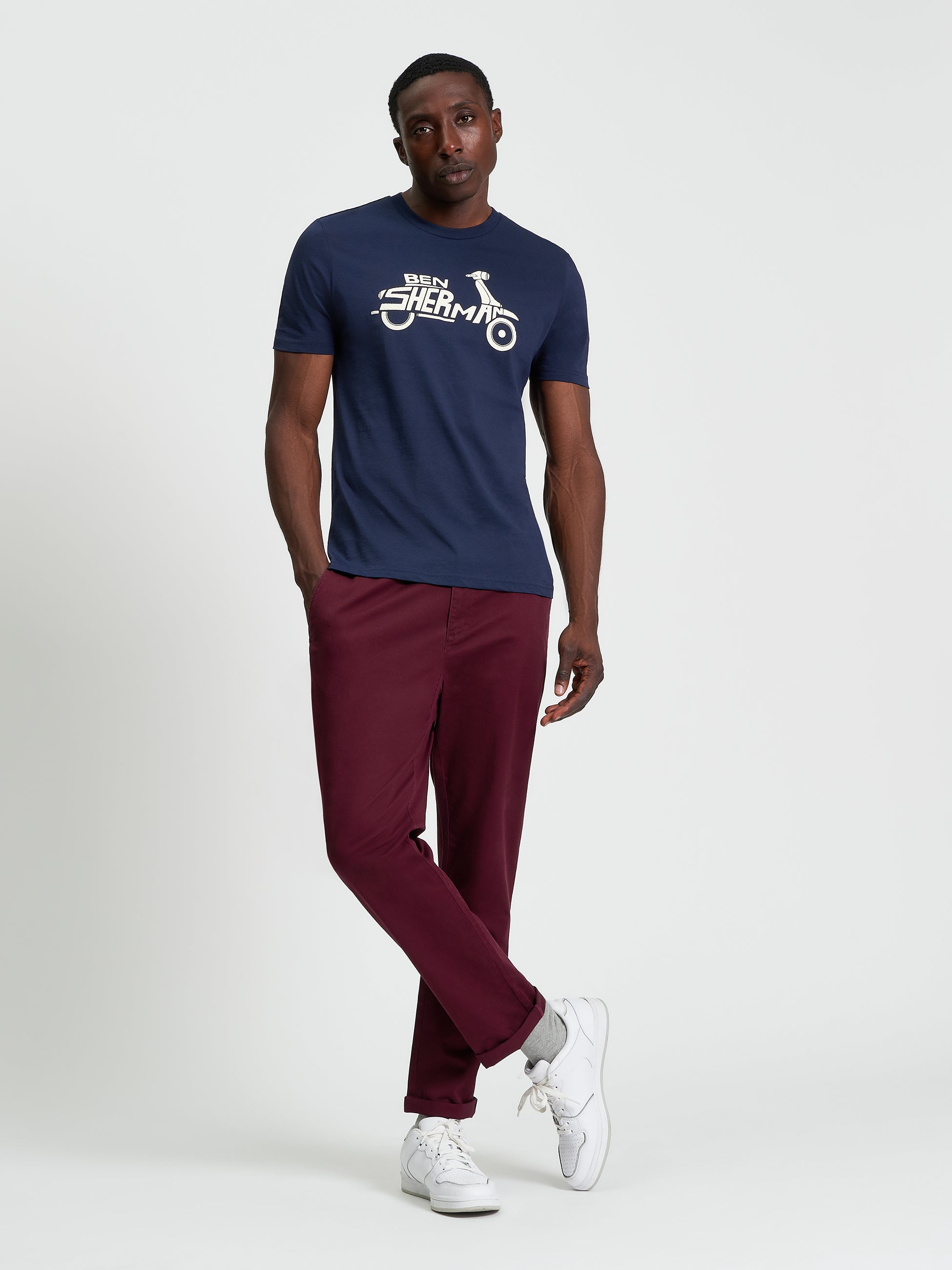 Brand Scooter - Dark Navy - Full Length View