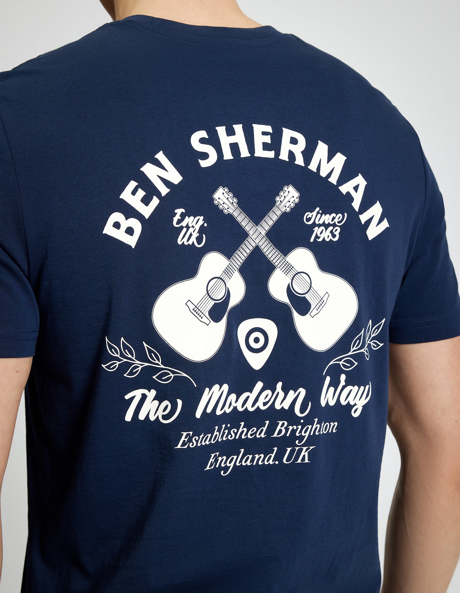 Acoustic Tee - Dark Navy - Close-Up
