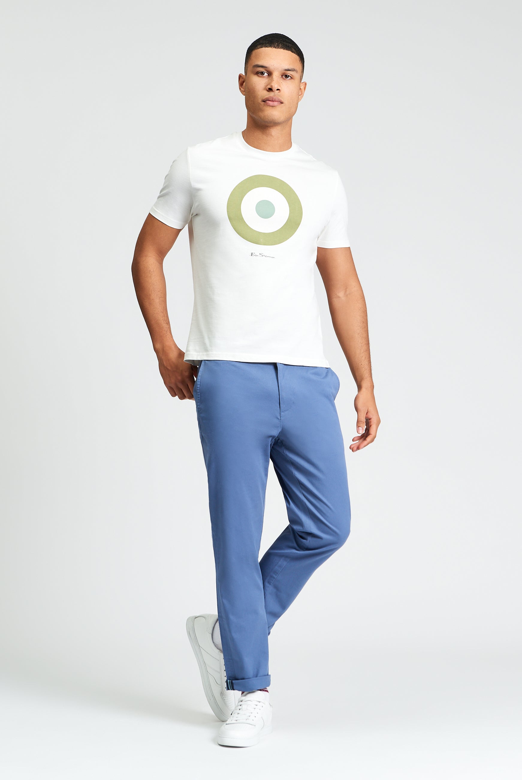 Signature Slim Stretch Chino β Smart casual style with branded Ben Sherman buttons and 5 pockets.