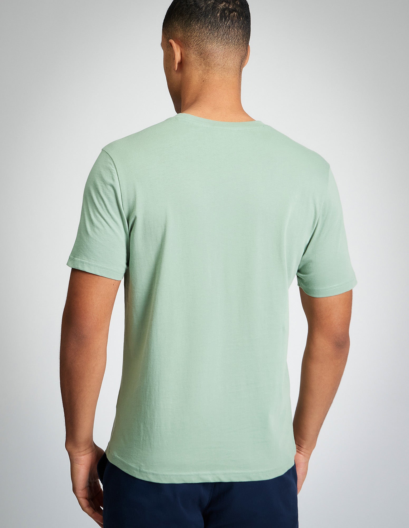 Signature Tee - Sage - Back View