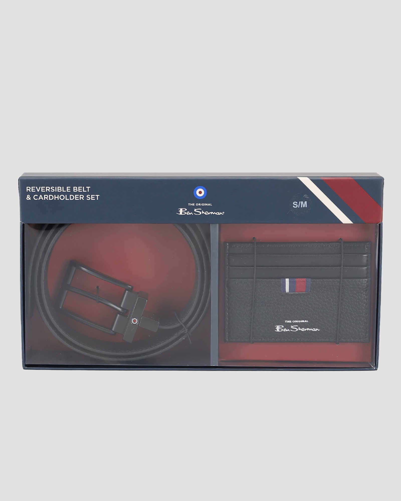 FORMAL BELT & CC GIFT SET – Reversible belt and cardholder in a stylish packaging.