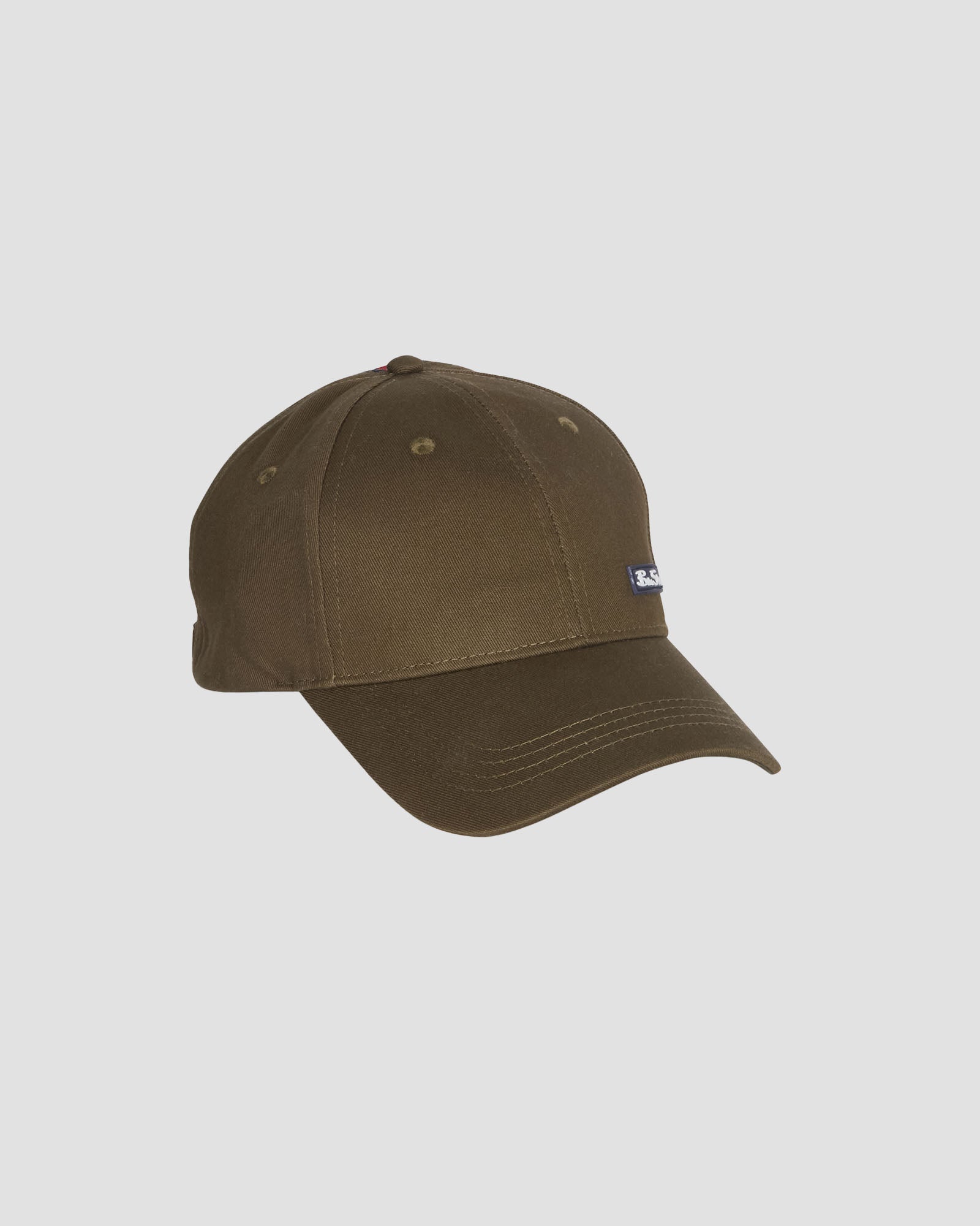 Cap with Stripe – cotton cap in olive green, perfect for sunny days and outdoor activities.