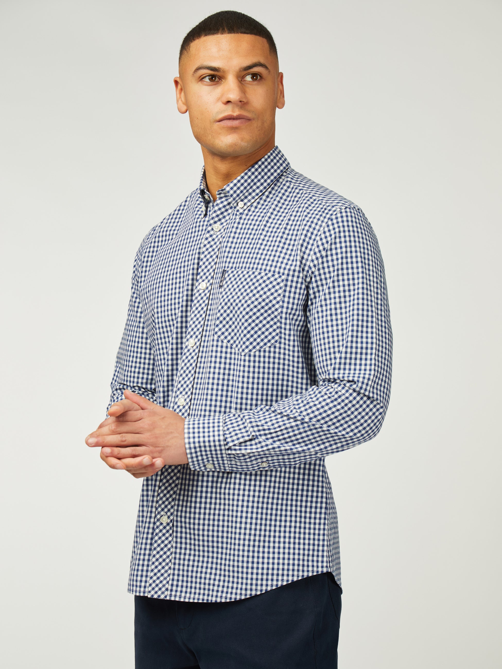 CLANE POWERSHOULDER CHECK SHIRT ONEPIECE