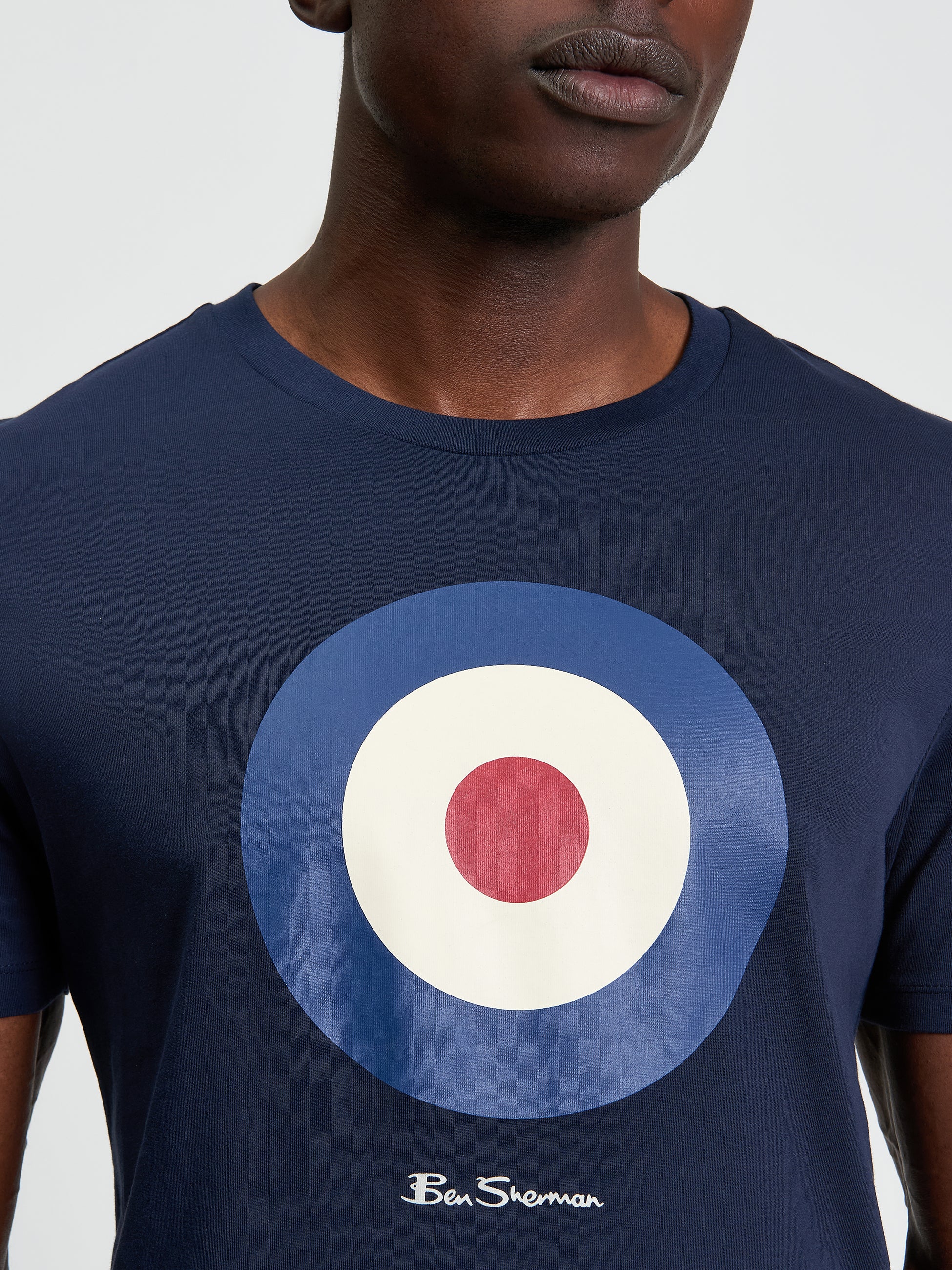 Signature Target T-Shirt Navy Graphic Tee