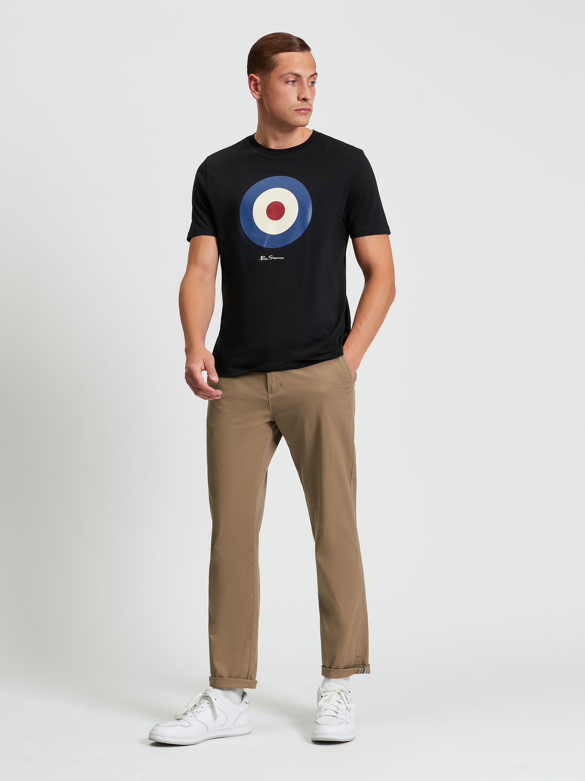 Signature Target T-Shirt Black Graphic Tee