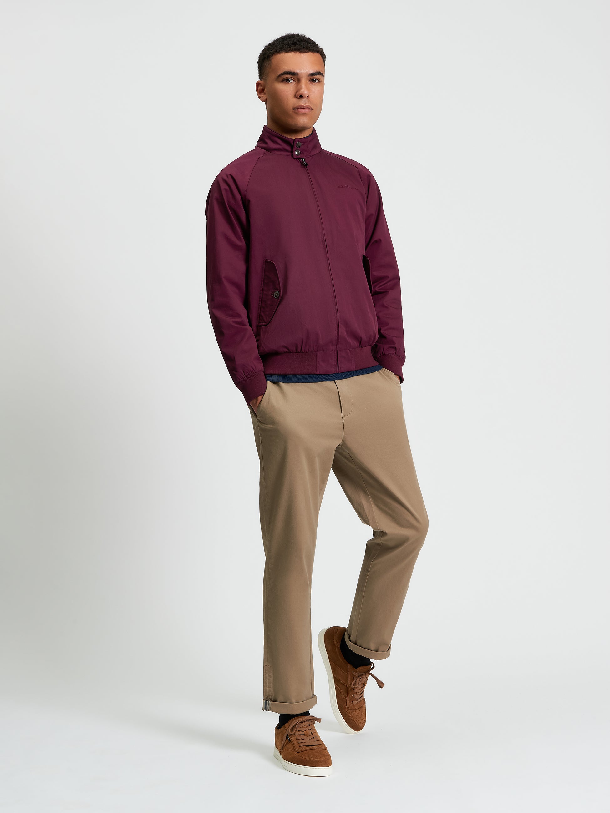 Bomber Jacket Harrington Burgundy