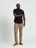 Signature Oxford Short Sleeve Shirt - Light Blue - Full Length View