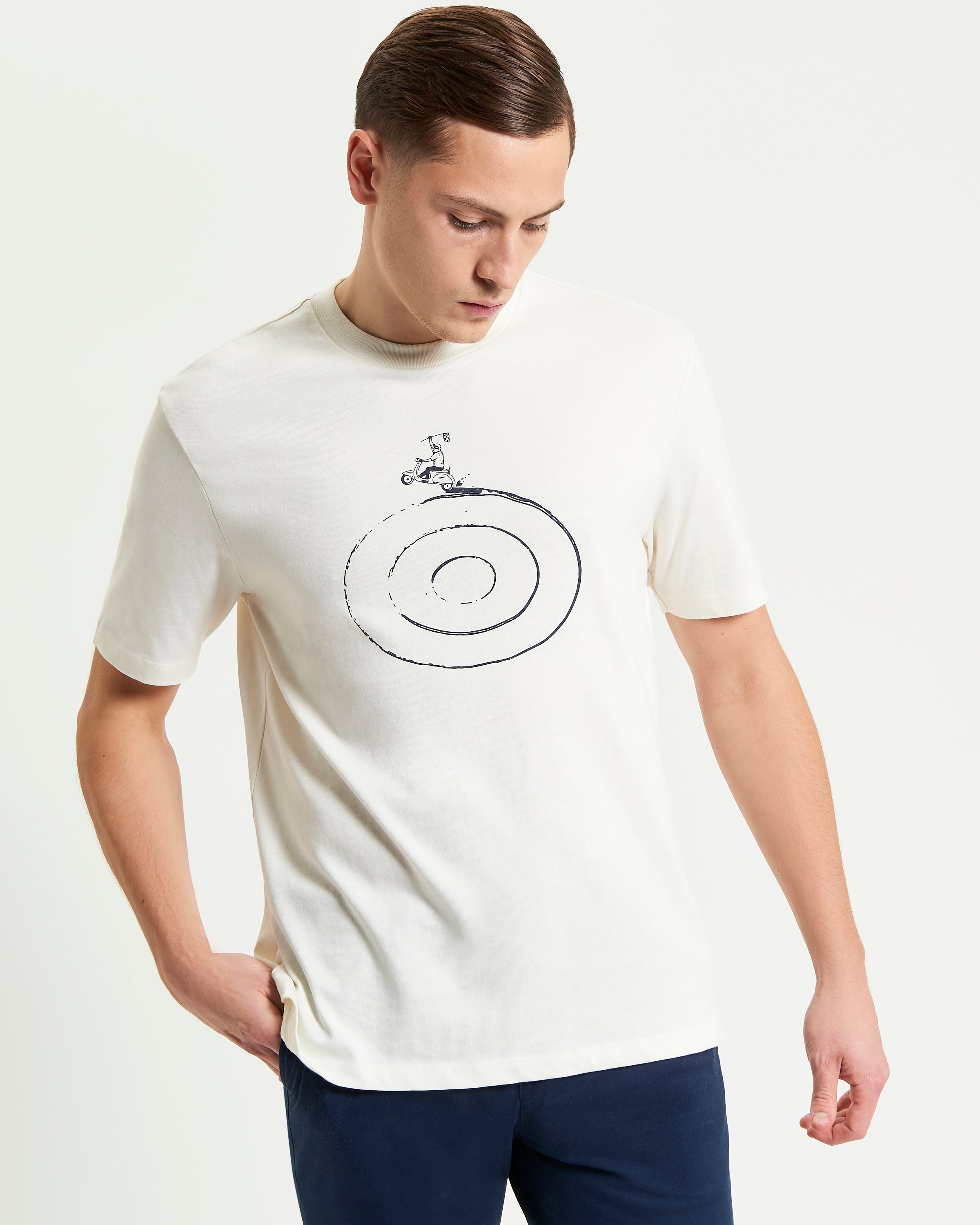 Rascal Rider Target graphic tee with striking target-and-rider motif in soft, breathable fabric.