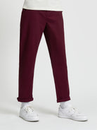 Signature Slim Stretch Chino - Dark Wine - Front View