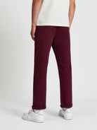 Signature Slim Stretch Chino - Dark Wine - Back View
