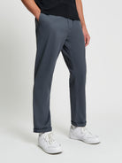 Signature Slim Stretch Chino - Slate - Front View