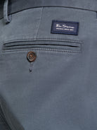 Signature Slim Stretch Chino - Slate - Detail Shot
