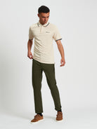 Signature Slim Stretch Chino - Khaki - Full Length View