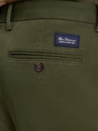 Signature Slim Stretch Chino - Khaki - Detail View