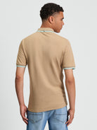 Signature Pique Polo - Tan Beige- Back View