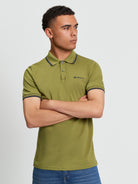 Signature Pique Polo -Green- Front View