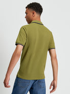 Signature Pique Polo - Green - Back View