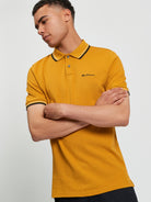 Signature Pique Polo - Mustard Yellow - Front View