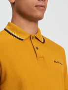 Signature Pique Polo - Mustard Yellow - Full Length View