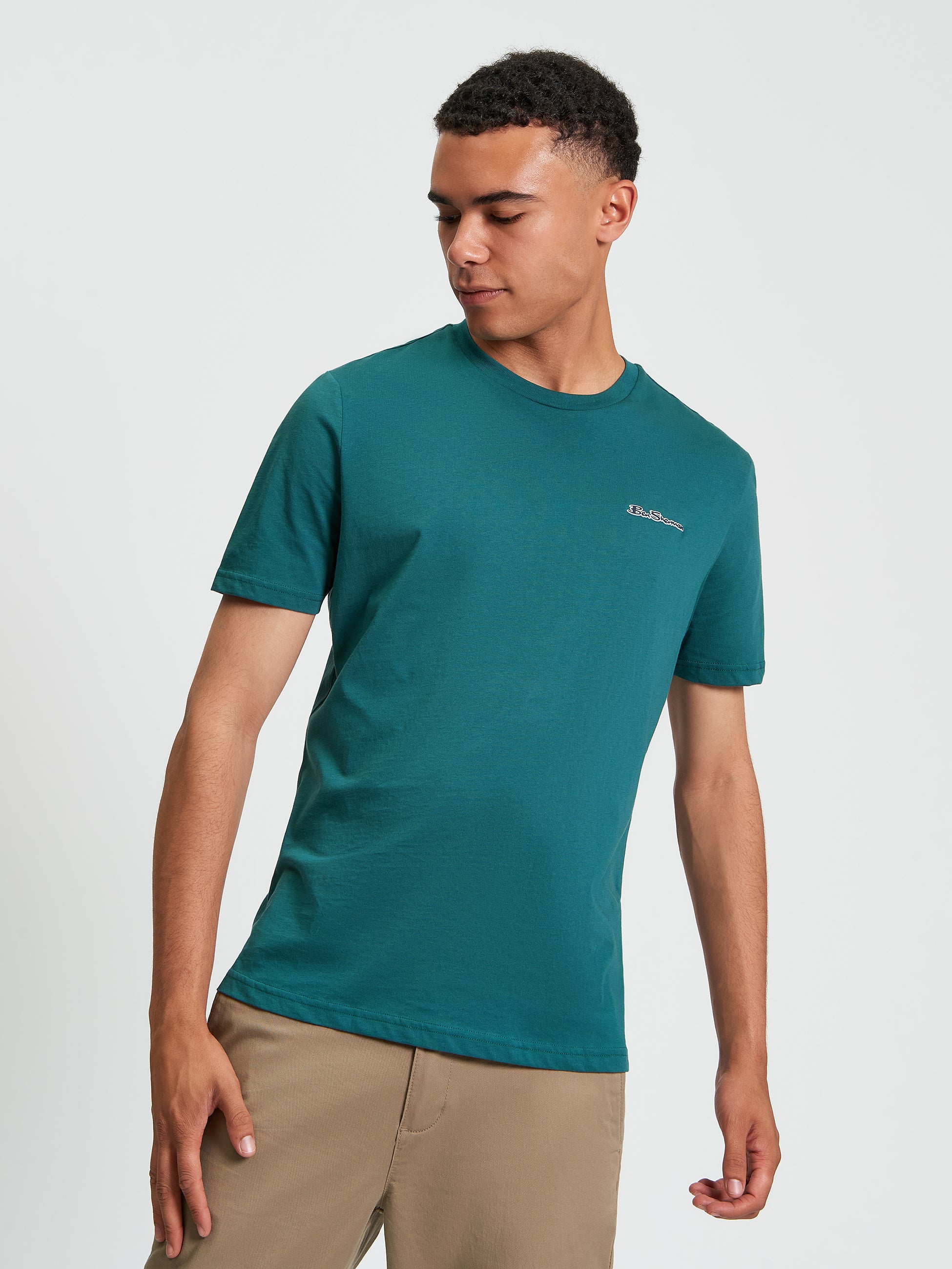 Signature Tee - Teal - Front View