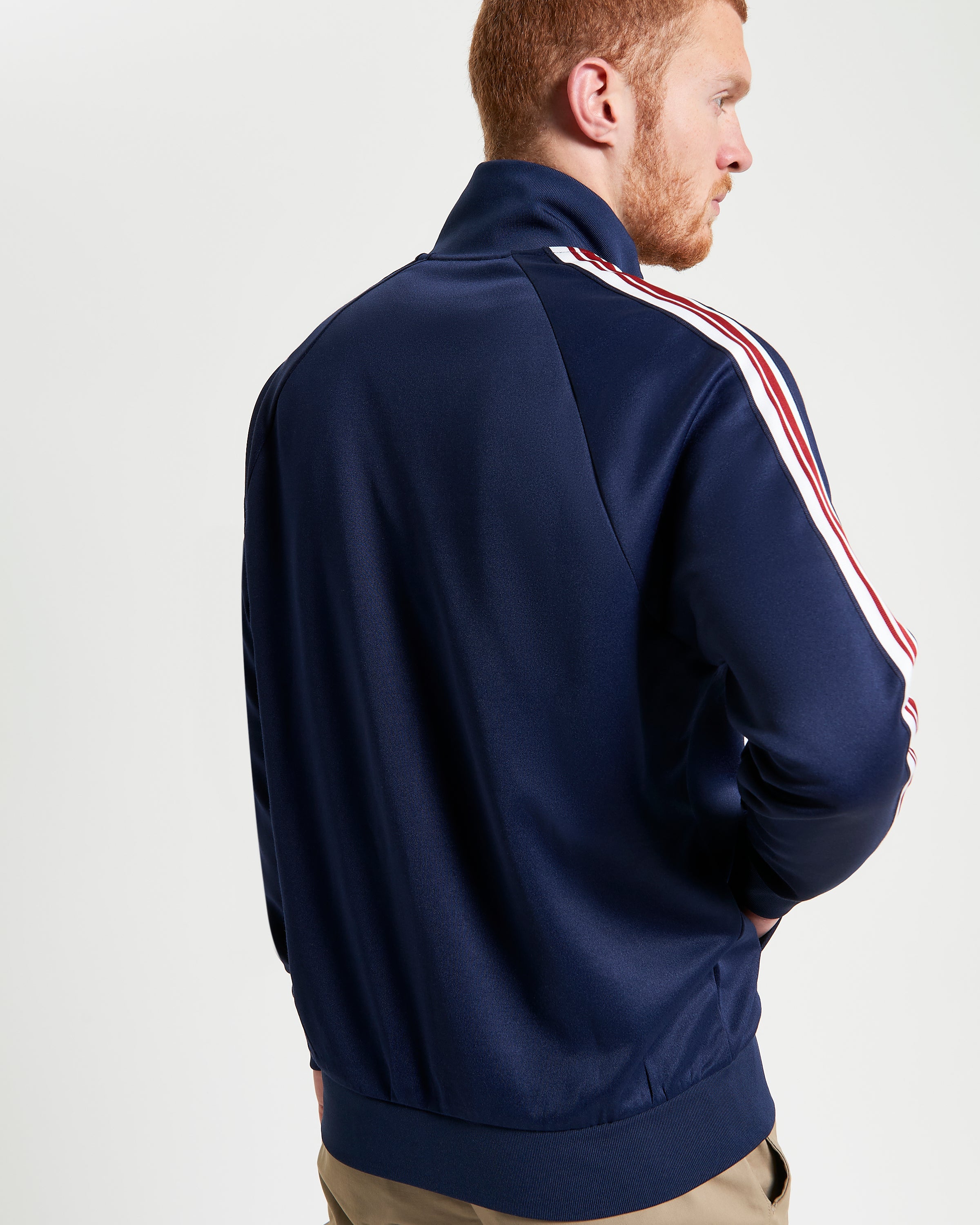 House Tape Track Top – back view showcasing navy design and signature tape detailing by Ben Sherman.