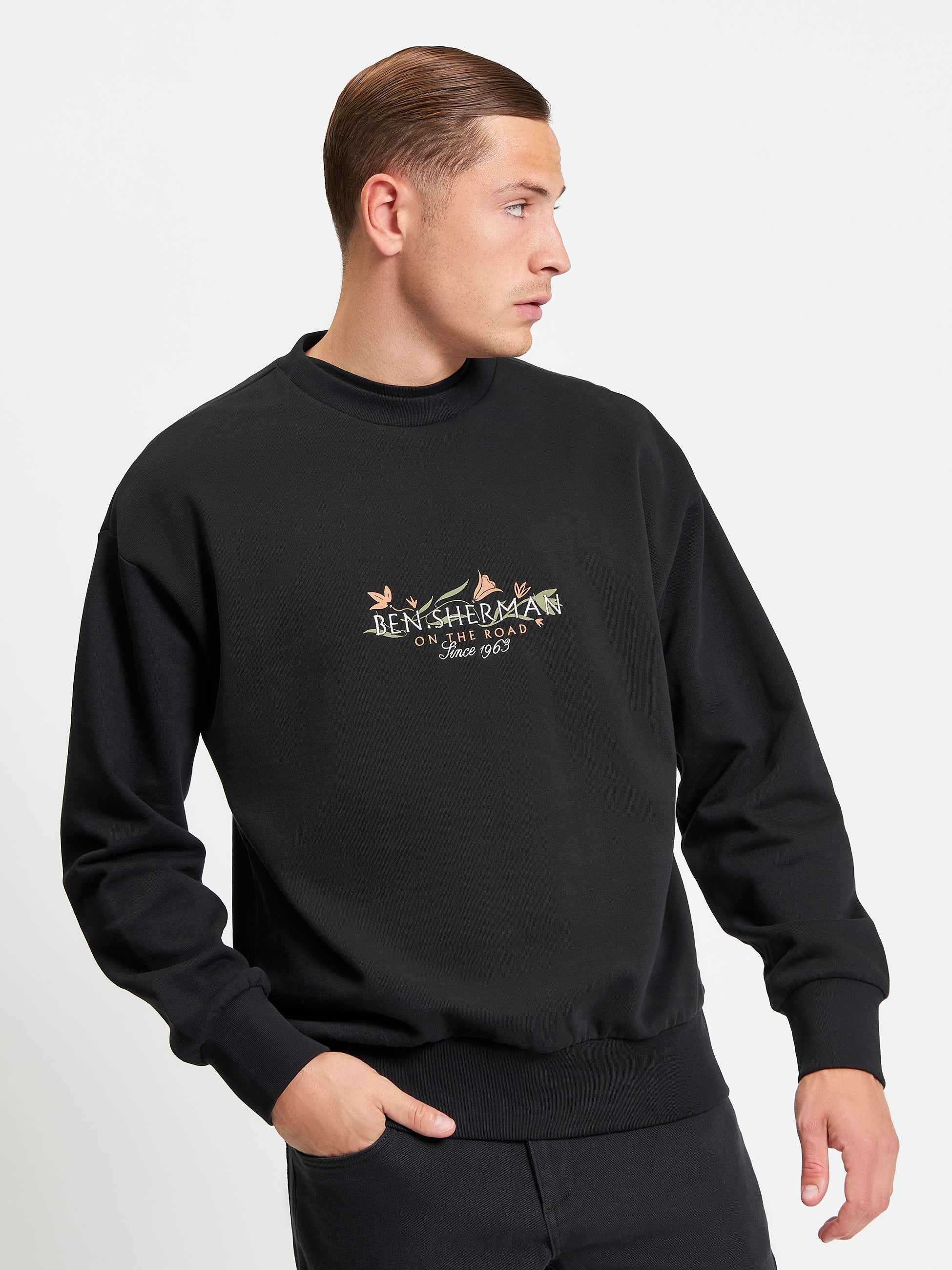 On The Road Crew - Black - Front