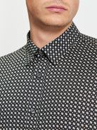 Printed Short Sleeve Shirt Black