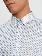 Printed Short Sleeve Shirt White