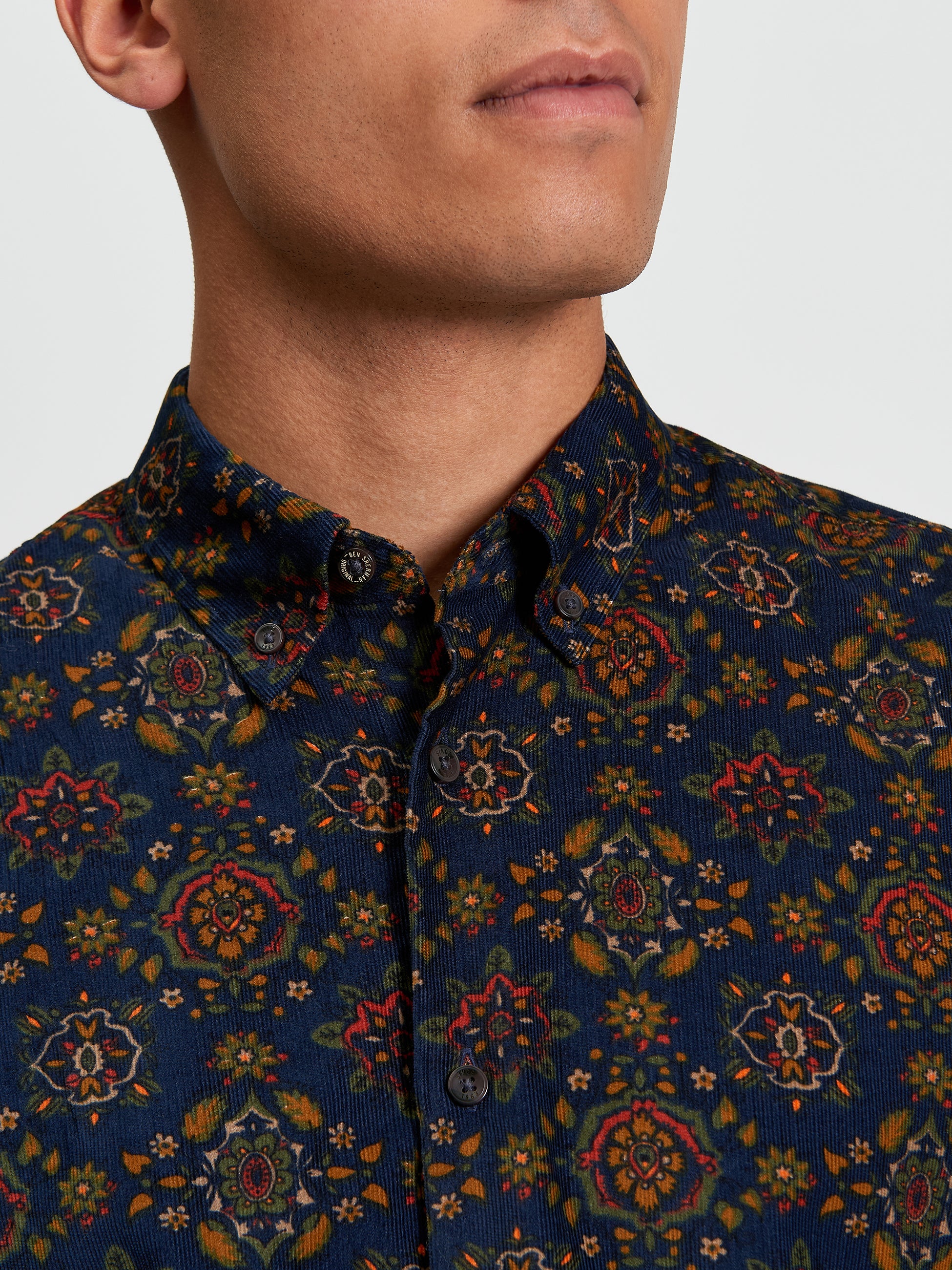 Foulard Print - Khaki - Close Up