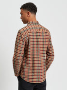 Multicolour Oxford Check - Burnt Orange - Back