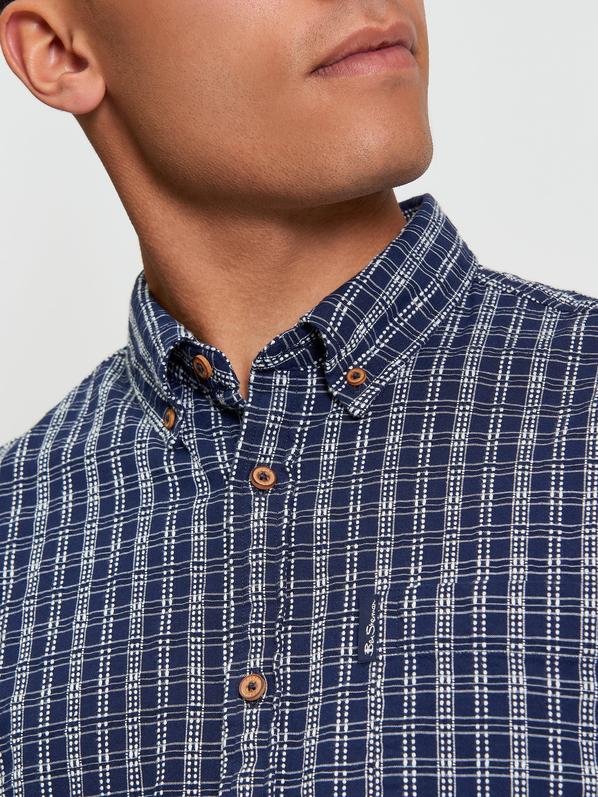 Check Shirt Dark Navy