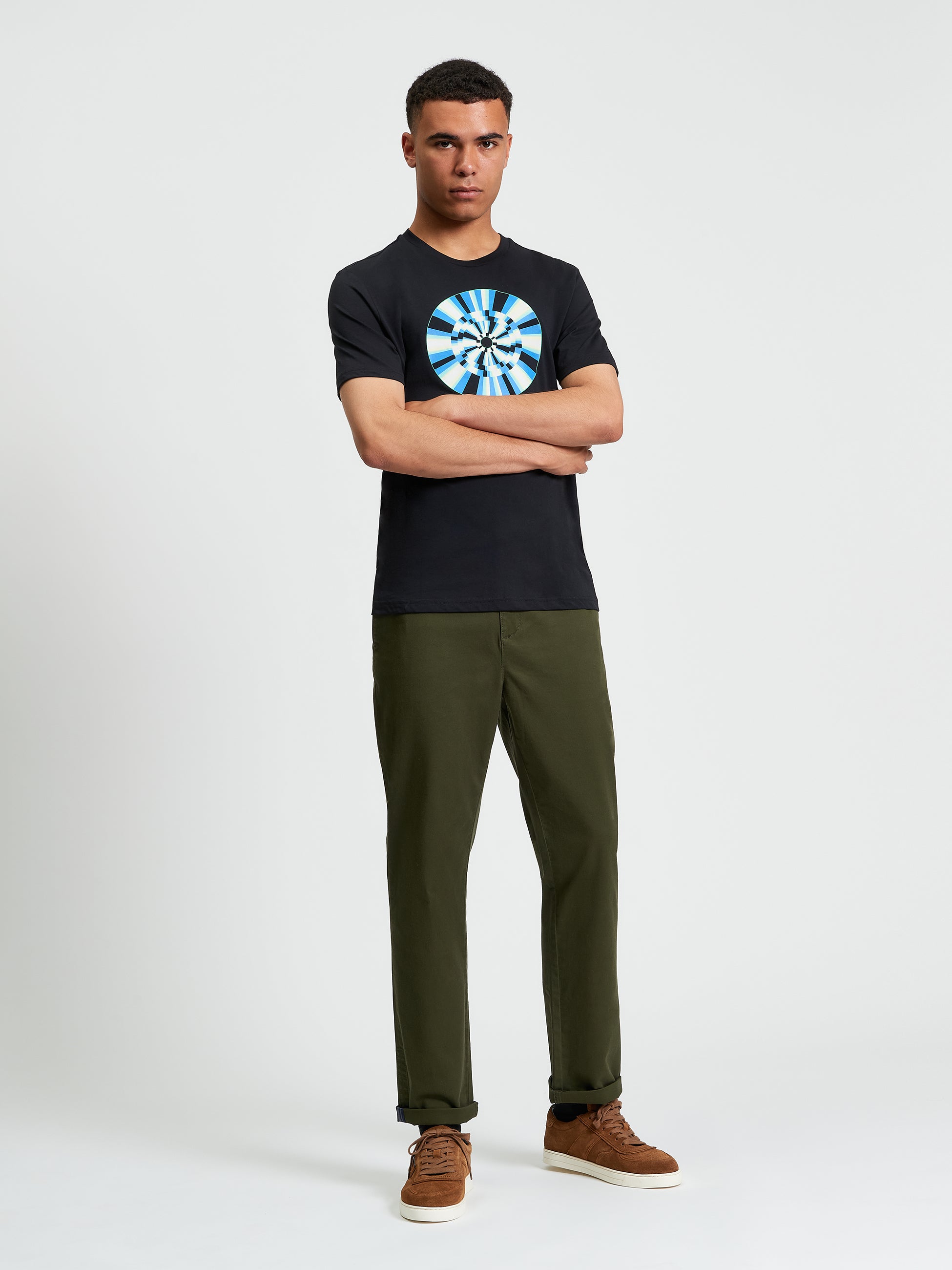 Disk Targer Graphic T-Shirt Black