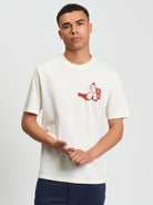 Secret Tune Society White Graphic Print T-Shirt