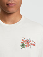 Lucky Beats Printed Graphic T-Shirt White