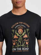 Festival Tee - Black - Close Up