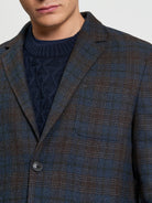 Check Blazer Dark Navy