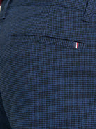 Puppytooth Dogtooth print trousers Navy