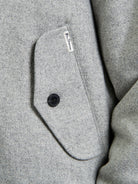 Wool Melange Bomber - Grey - Close-Up